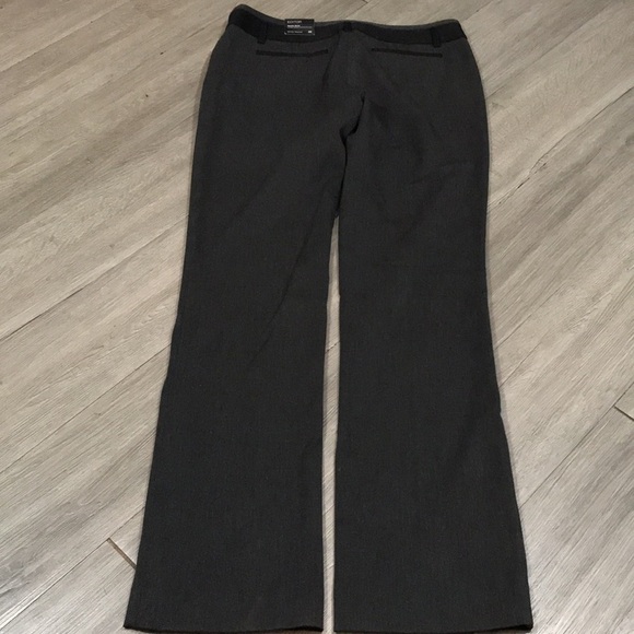 Express NWT “Editor” Barely Boot Charcoal Gray Studio Stretch Slacks size 6R - Picture 2 of 9